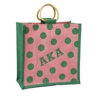 AKA Mini Polka Dot Jute Bag