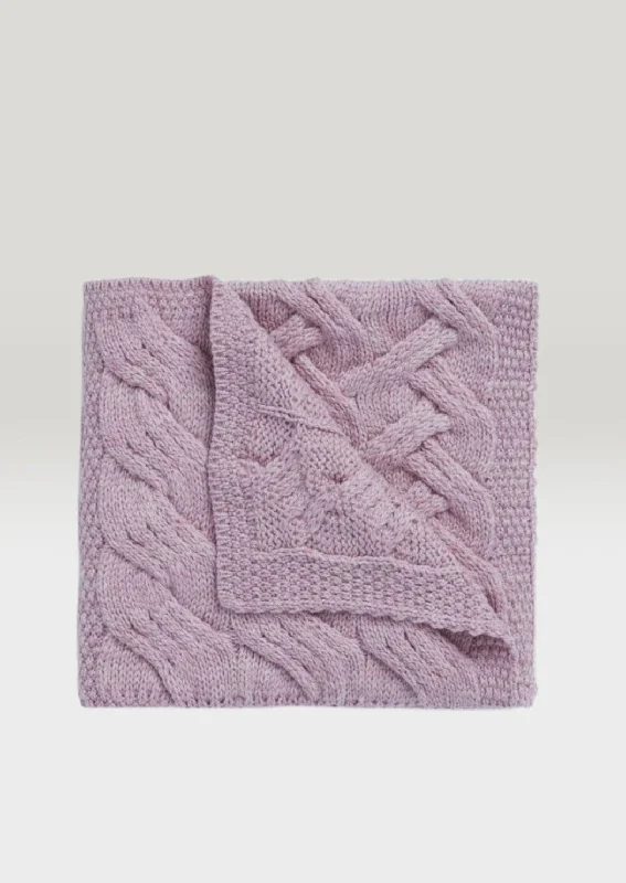 Aran Supersoft Baby Blanket | Pink