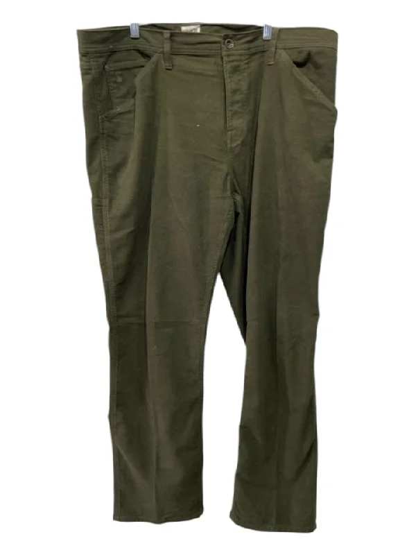 Todd Snyder Size 38 Olive Cotton Blend Solid Khakis Men's Pants