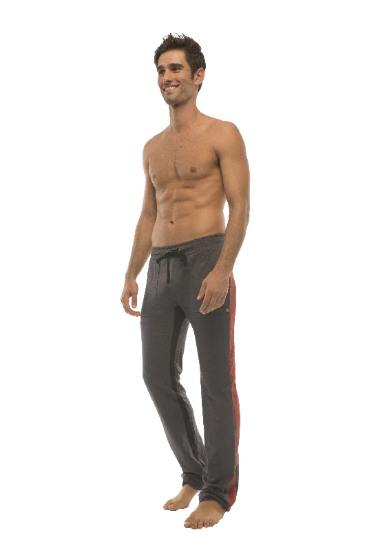 Ultra Flex Yoga Track & Yoga Sweat Pant (CHARCOAL w/Cinnabar & Black)