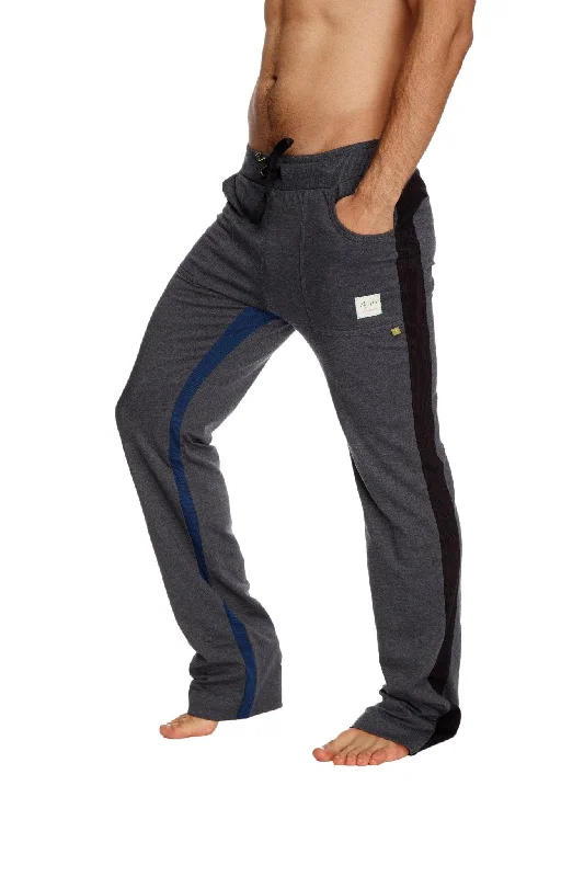 Ultra Flex Yoga Track & Yoga Sweat Pant (CHARCOAL w/Black & Royal)