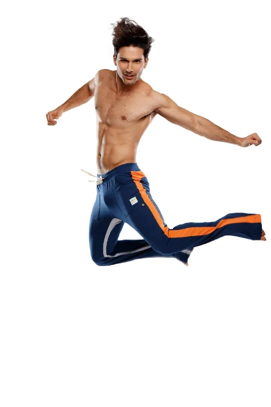 Ultra Flex Yoga Track & Yoga Sweat Pant (Royal Blue w/Orange & Grey)