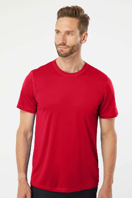 Adidas Mens UPF 50+ Short Sleeve Crewneck T-Shirt - Power Red