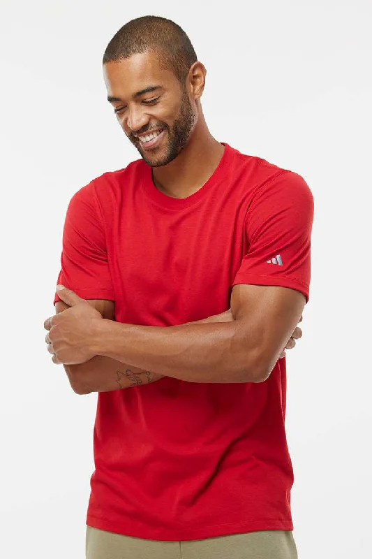 Adidas Mens Short Sleeve Crewneck T-Shirt - Power Red