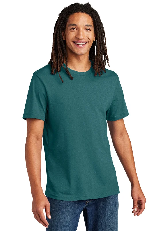 Allmade Mens Recycled Short Sleeve Crewneck T-Shirt - Oceanic Teal Blue - New