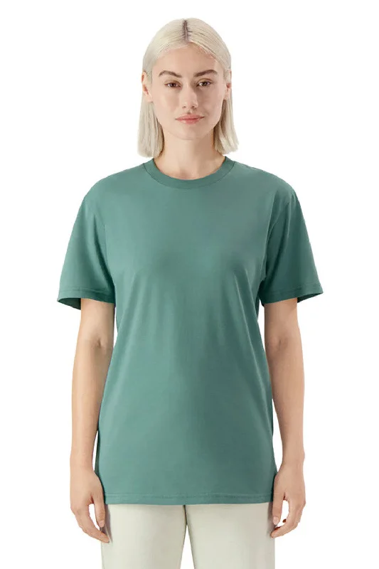 American Apparel Mens Sueded Cloud Short Sleeve Crewneck T-Shirt - Arctic Green