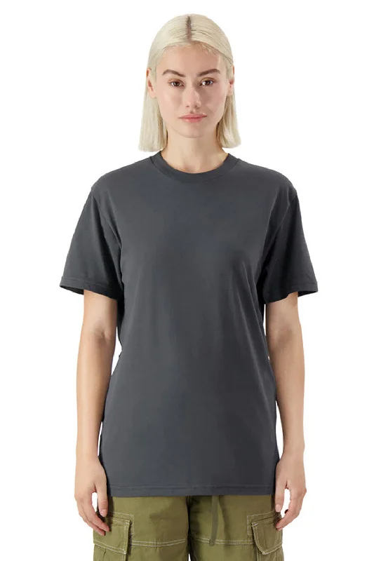 American Apparel Mens Sueded Cloud Short Sleeve Crewneck T-Shirt - Asphalt Grey