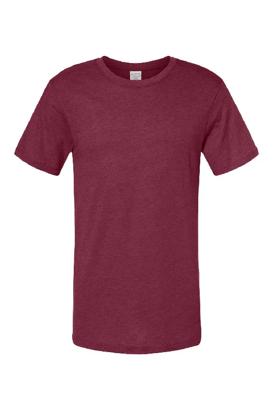 Augusta Sportswear Mens Short Sleeve Crewneck T-Shirt - Heather Maroon