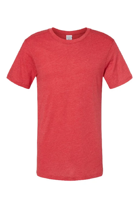 Augusta Sportswear Mens Short Sleeve Crewneck T-Shirt - Heather Red