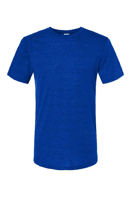 Augusta Sportswear Mens Short Sleeve Crewneck T-Shirt - Heather Royal Blue