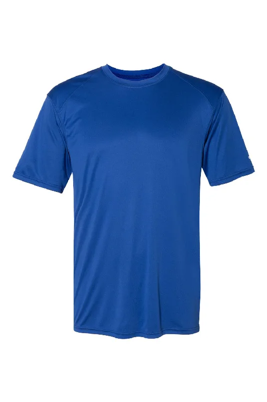 Badger Mens Ultimate SoftLock Moisture Wicking Short Sleeve Crewneck T-Shirt - Royal Blue