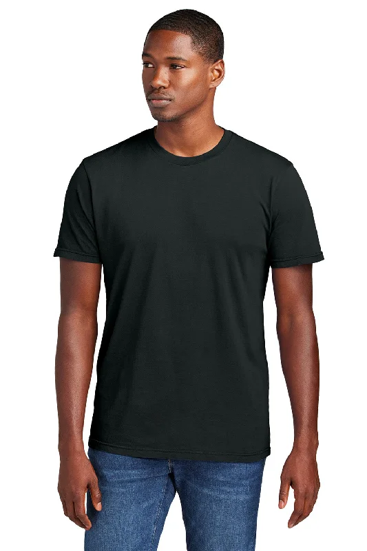 District Mens District Wash Short Sleeve Crewnect T-Shirt - Black - New