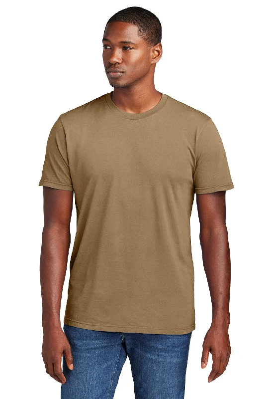 District Mens District Wash Short Sleeve Crewnect T-Shirt - Golden Spice - New