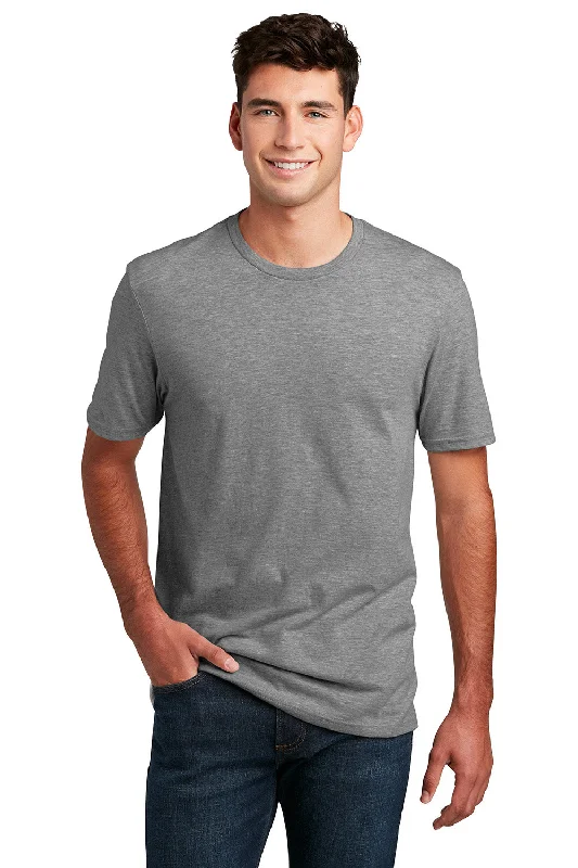 District Mens Perfect Blend Short Sleeve Crewneck T-Shirt - Grey Frost