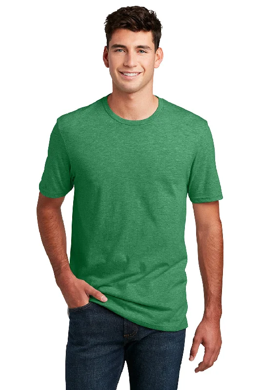 District Mens Perfect Blend Short Sleeve Crewneck T-Shirt - Heather Kelly Green