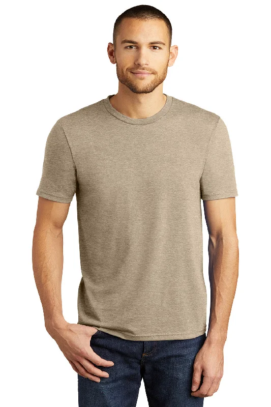 District Mens Perfect Tri Short Sleeve Crewneck T-Shirt - Heather Desert Tan