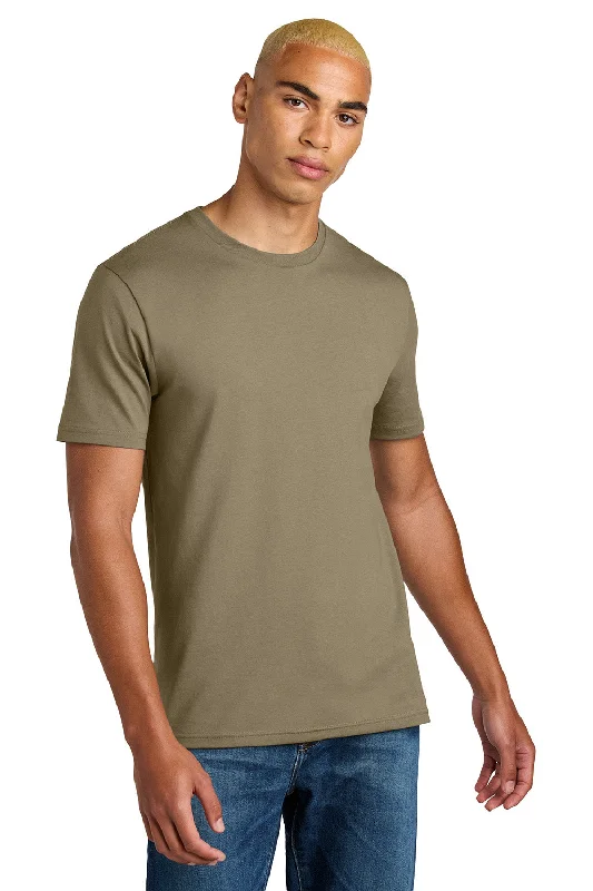 District Mens Perfect Weight Icon Short Sleeve Crewneck T-Shirt - Dune Brown - New