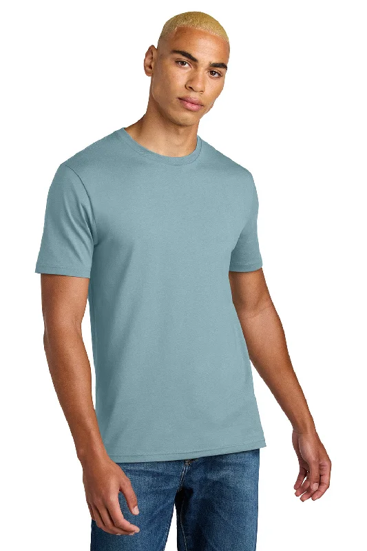 District Mens Perfect Weight Icon Short Sleeve Crewneck T-Shirt - Fog Blue - New