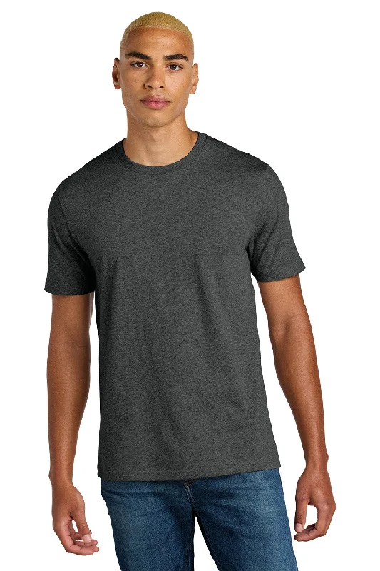 District Mens Perfect Weight Icon Short Sleeve Crewneck T-Shirt - Heather Charcoal Grey - New