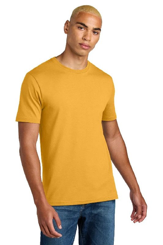 District Mens Perfect Weight Icon Short Sleeve Crewneck T-Shirt - Warm Gold - New