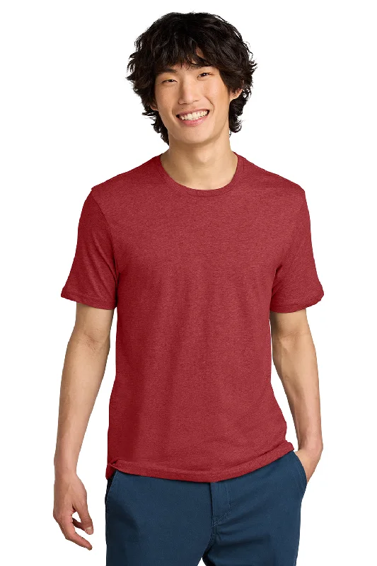 District Mens Perfect Weight Short Sleeve Crewneck T-Shirt - Heather Red