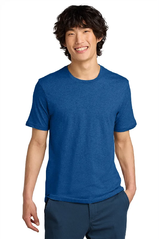 District Mens Perfect Weight Short Sleeve Crewneck T-Shirt - Heather Royal Blue