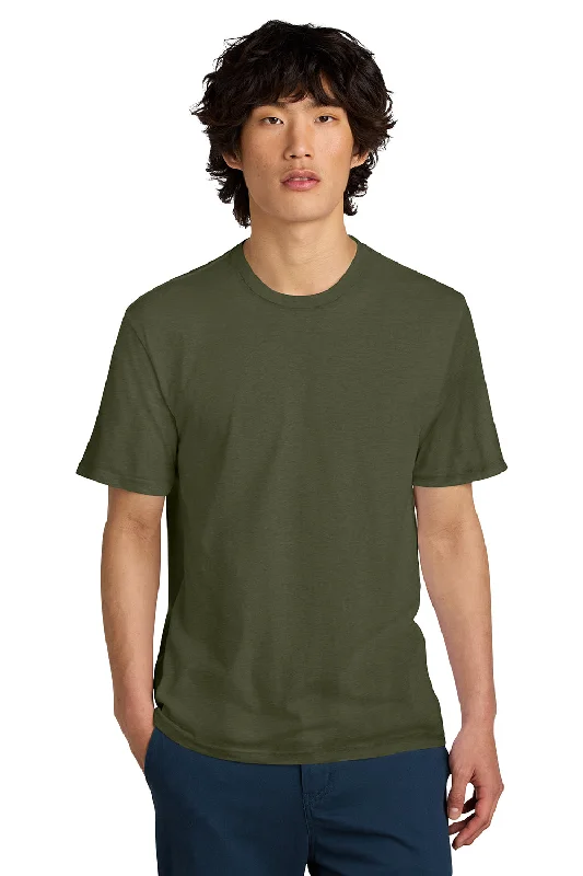 District Mens Perfect Weight Short Sleeve Crewneck T-Shirt - Military Green