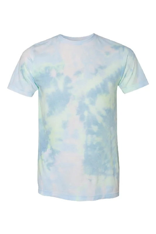 Dyenomite Mens Dream Tie Dyed Short Sleeve Crewneck T-Shirt - Green