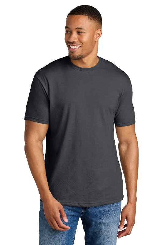 Gildan Mens Softstyle CVC Short Sleeve Crewneck T-Shirt - Heather Dark Grey