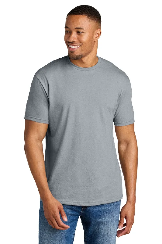 Gildan Mens Softstyle CVC Short Sleeve Crewneck T-Shirt - Sport Grey