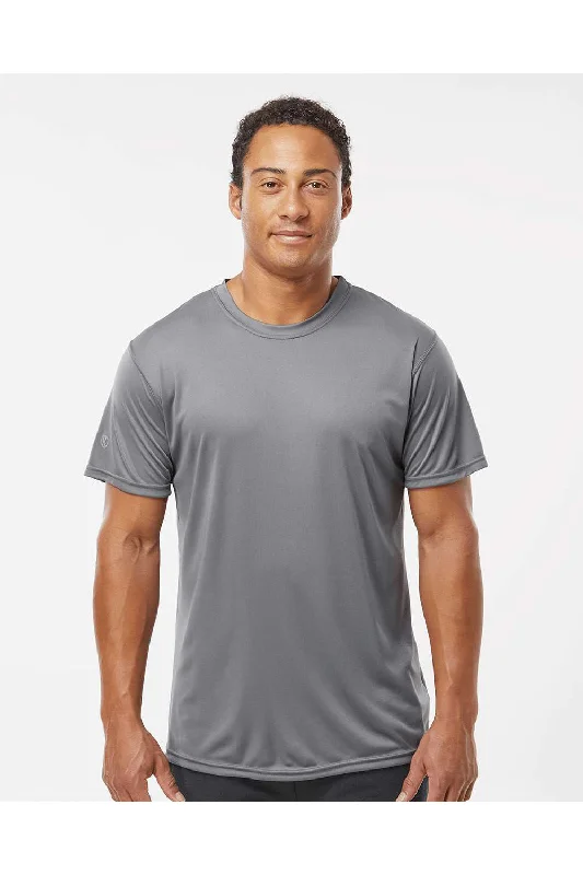 Holloway Mens Momentum Moisture Wicking Short Sleeve Crewneck T-Shirt - Graphite Grey