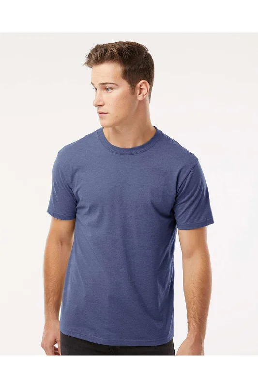 Kastlfel Mens Recycled Soft Short Sleeve Crewneck T-Shirt - Vintage Royal Blue