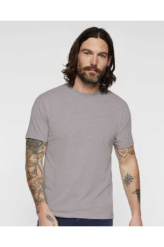 LAT Mens Harborside Melange Short Sleeve Crewneck T-Shirt - Grey