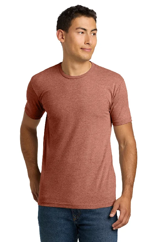 Next Level Mens CVC Jersey Short Sleeve Crewneck T-Shirt - Heather Redwood