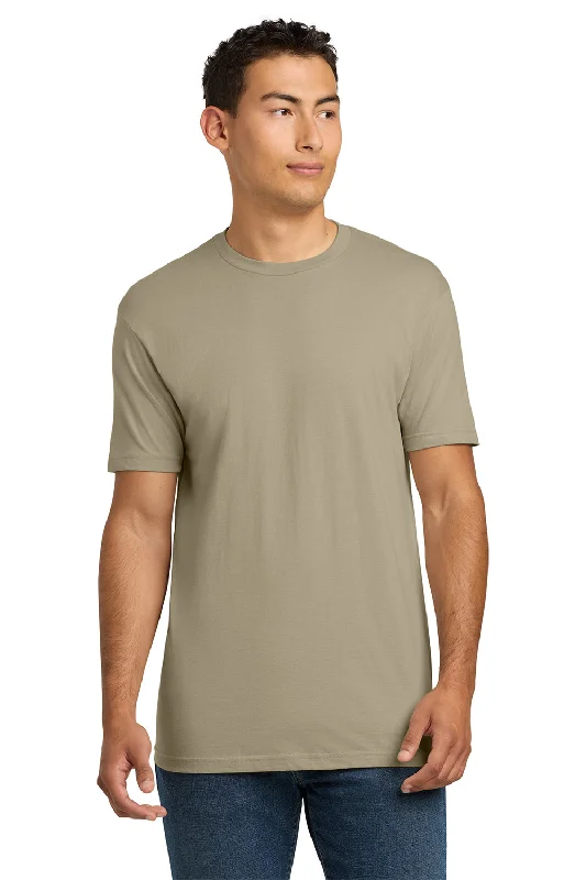 Next Level Mens Fine Jersey Short Sleeve Crewneck T-Shirt - Tan