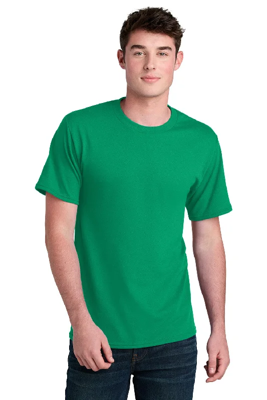 Port & Company Mens Core Blend Recycled Short Sleeve Crewneck T-Shirt - Kelly Green - New