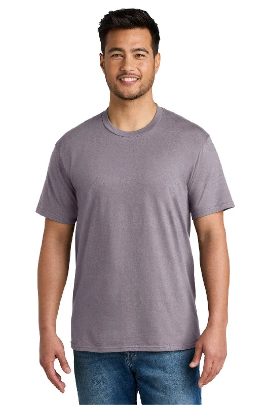 Port & Company Mens CVC Short Sleeve Crewneck T-Shirt - Smoky Amethyst - New