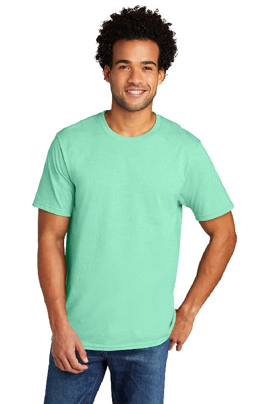 Port & Company Mens Short Sleeve Crewneck T-Shirt - Heather Jadeite Green