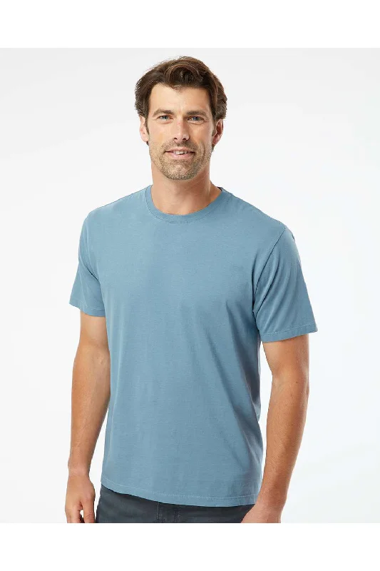 SoftShirts Mens Organic Short Sleeve Crewneck T-Shirt - Slate Blue