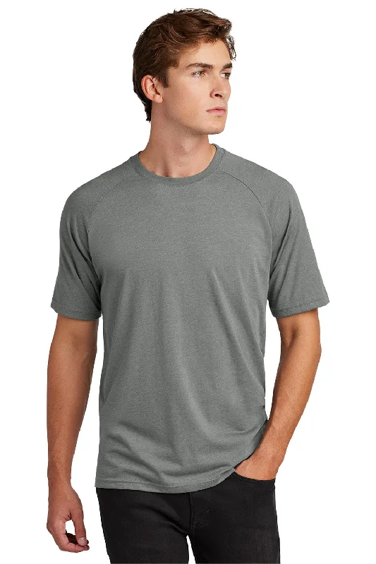 Sport-Tek Mens Halftime Raglan Short Sleeve Crewneck T-Shirt - Heather Vintage Grey - New