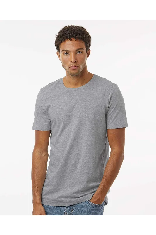 Tultex Mens CVC Short Sleeve Crewneck T-Shirt - Heather Grey