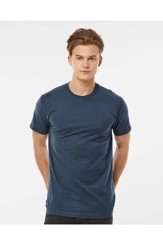 Tultex Mens Fine Jersey Short Sleeve Crewneck T-Shirt - Indigo Blue