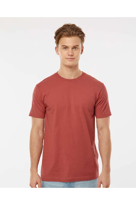 Tultex Mens Fine Jersey Short Sleeve Crewneck T-Shirt - Terracotta Red