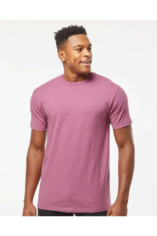 Tultex Mens Jersey Short Sleeve Crewneck T-Shirt - Cassis Pink