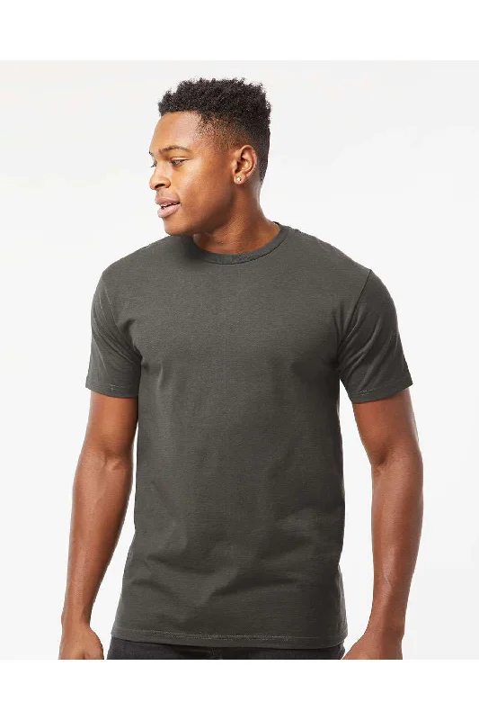 Tultex Mens Jersey Short Sleeve Crewneck T-Shirt - Charcoal Grey