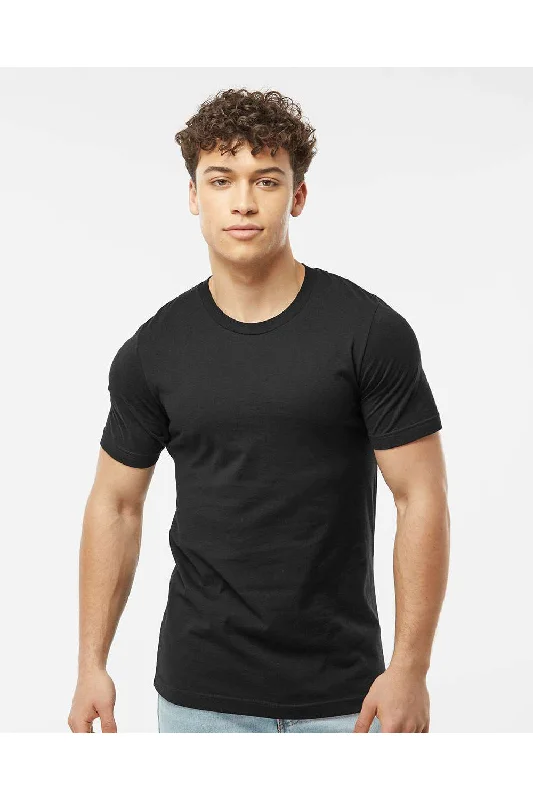 Tultex Mens Premium Short Sleeve Crewneck T-Shirt - Black