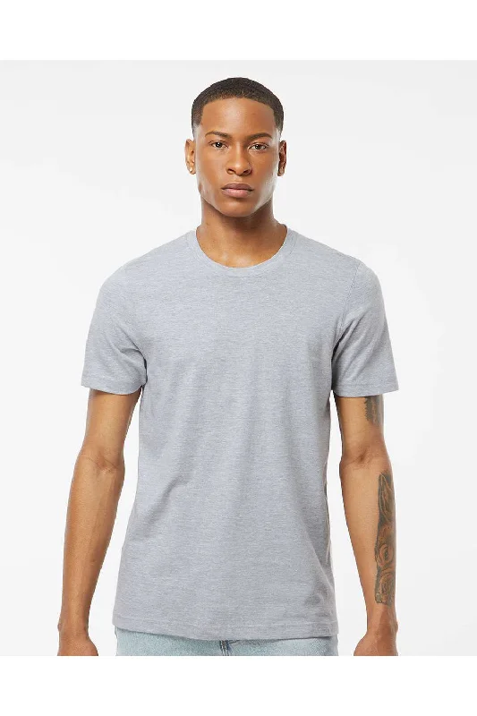 Tultex Mens Premium Short Sleeve Crewneck T-Shirt - Heather Grey