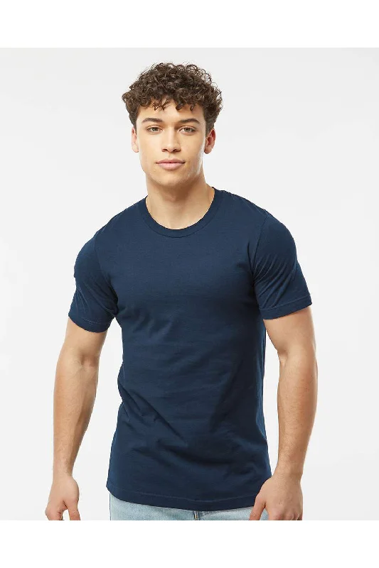 Tultex Mens Premium Short Sleeve Crewneck T-Shirt - Navy Blue