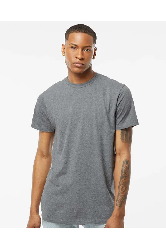 Tultex Mens Premium Short Sleeve Crewneck T-Shirt - Heather Grey