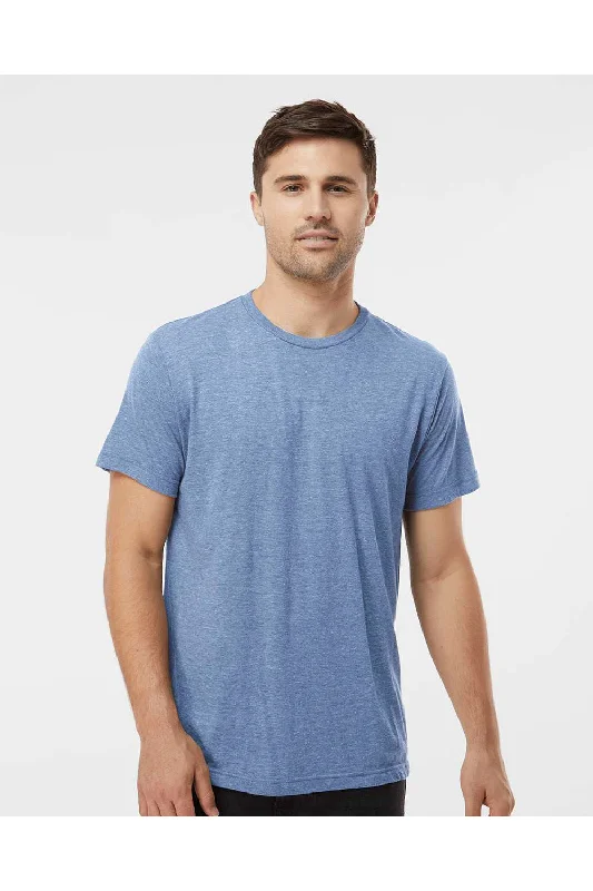 Tultex Mens Short Sleeve Crewneck T-Shirt - Athletic Blue